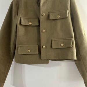 Zara Women's Olive Green Jacket Medium M